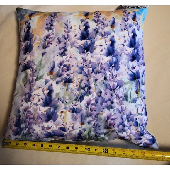 Macodesign Throw Pillow 18x18 Purple Flower Collection Poland Decor Vibrant - Picture 8 of 10